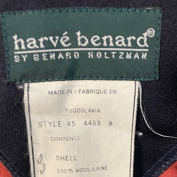 Harve‎ Benard Wool Women's Trench Coat, Navy Blue, Size 12 - Picture 14 of 14